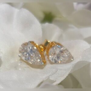 14K 3.32 CTW Lab Grown Diamond Stud Earrings with IGI Reports